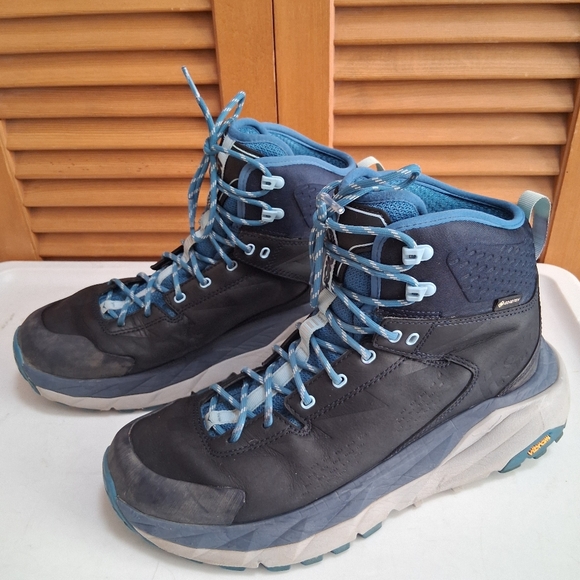 Hoka Sky Kaha GTX Black Iris/ Blue Sapphire Women's Hiking Boots * Size: 9.5 - Picture 2 of 7